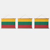 リトアニア国旗 吊り下げ型タペストリー (トリプル)