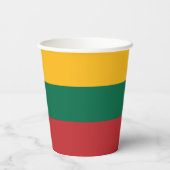 リトアニア国旗 紙コップ (裏面)