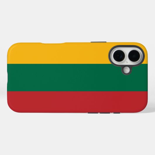 リトアニア国旗 Case-Mate iPhoneケース (裏面 (横))