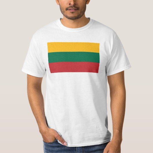 リトアニア国旗 Tシャツ (正面)