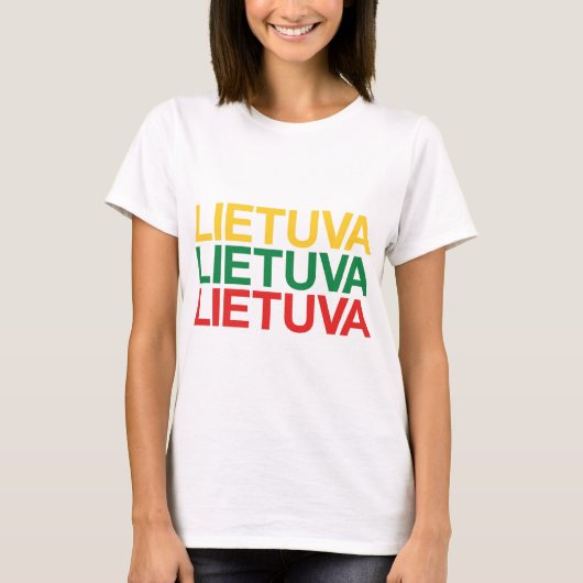 リトアニア国旗 Tシャツ (正面)