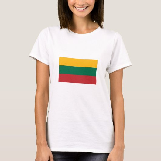 リトアニア国旗 Tシャツ (正面)