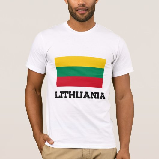 リトアニア国旗 Tシャツ (正面)