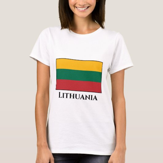 リトアニア国旗 Tシャツ (正面)