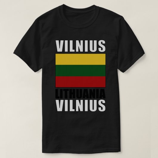 リトアニア国旗 Tシャツ (デザイン正面)
