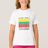 リトアニア国旗 Tシャツ (正面)