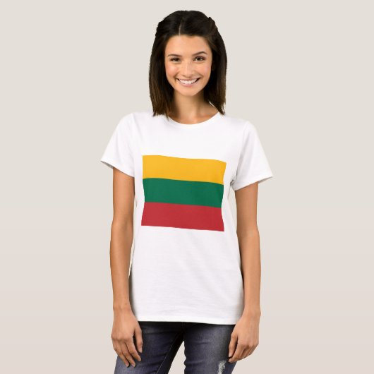 リトアニア国旗 Tシャツ (正面フル)