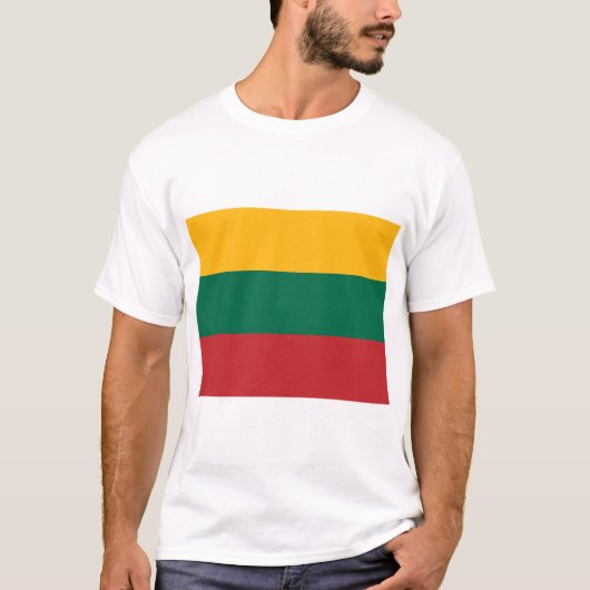 リトアニア国旗 Tシャツ (正面)