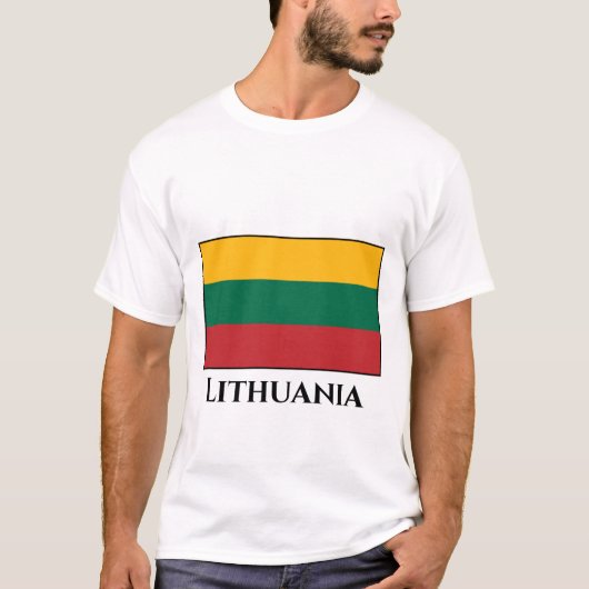 リトアニア国旗 Tシャツ (正面)
