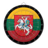 リトアニア国旗Dartboard & Lithuania / game board ダーツボード (正面)