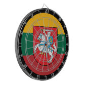 リトアニア国旗Dartboard & Lithuania / game board ダーツボード (正面左)