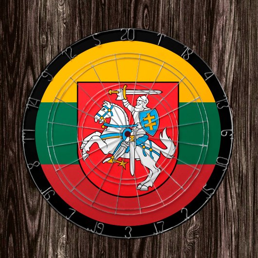 リトアニア国旗Dartboard & Lithuania / game board ダーツボード