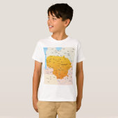 リトアニア地図 Tシャツ (正面フル)