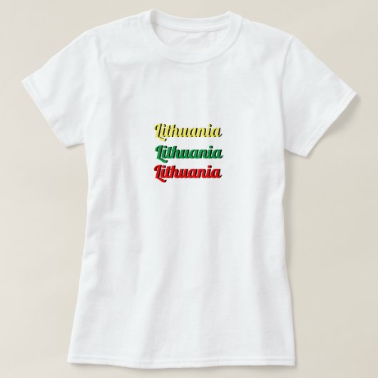 リトアニア女性 Tシャツ (デザイン正面)