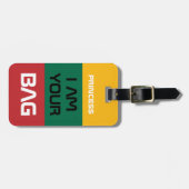 リトアニア州旗 – 旅行/パーソナライズされたバッグ ラゲッジタグ (正面横)