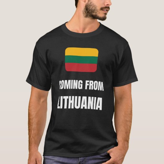 リトアニア来出身の Tシャツ (正面)