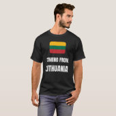 リトアニア来出身の Tシャツ (正面フル)