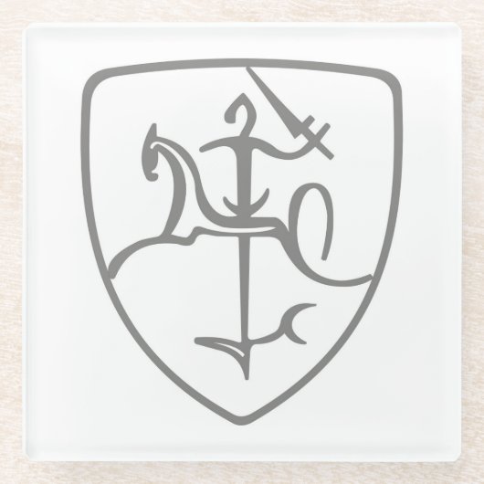 リトアニア湾 ガラスコースター (正面)