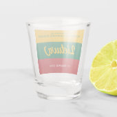 リトアニア独立記念日の国旗 ショットグラス (裏面)