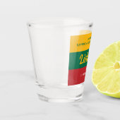 リトアニア独立記念日の国旗 ショットグラス (左)