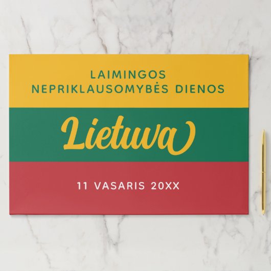 リトアニア独立記念日の国旗 ペーパーパッド (インサイチュ)