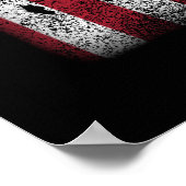 リトアニア米国国旗リトアニアリエトゥヴァ ポスター (角)