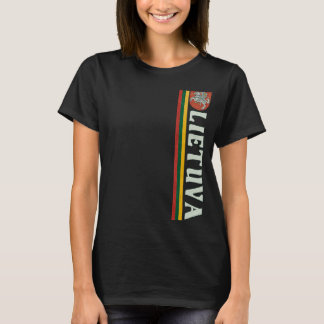 リトアニア語サッカーティー – レトロスタイルリエトゥ Tシャツ