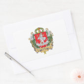 リトアニア長方形スティのヴィリニュスの紋章 長方形シール (封筒)