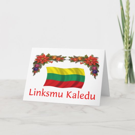 リトアニア・クリスマス シーズンカード (正面)