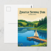 リトアニア ジェマイティヤ国立公園 ポストカード (正面/裏面)