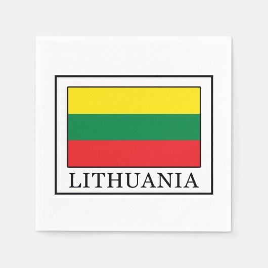 リトアニア スタンダードカクテルナプキン (正面)
