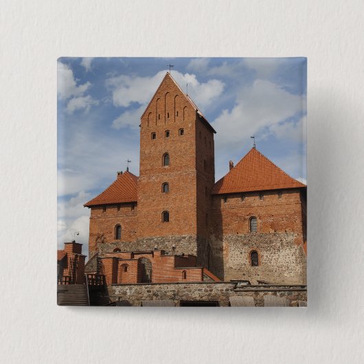 リトアニア、トラカイ、トラカイ歴史国立3 缶バッジ (正面)