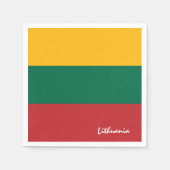 リトアニア・ナプキンス,リトアニアパーティー/スポーツファン スタンダードカクテルナプキン (正面)