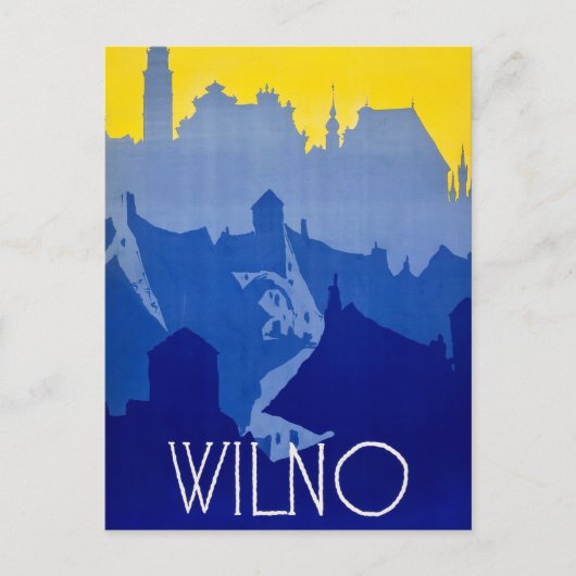 リトアニア，ビルヌス， ポストカード (正面)