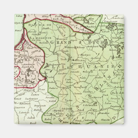 リトアニア，ベラルーシ マグネット (正面)