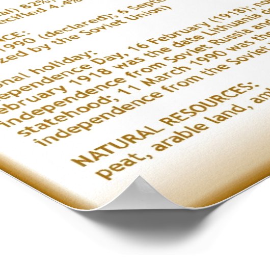 リトアニア ポスター (角)