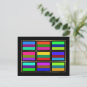 リトアニア・マルチフエ国旗のはがき ポストカード (スタンド正面)