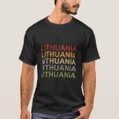 リトアニア リトアニア人の誇り Lietuva Lithuania Tシャツ (正面)