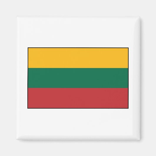 リトアニア – リトアニア国旗 マグネット (正面)