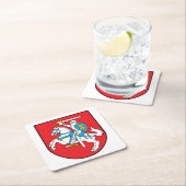 リトアニア・ヴィティスコースターセット スクエアペーパーコースター (インサイチュ)