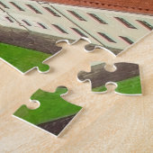 リトアニア，ヴィリニュスの空中表示 ジグソーパズル (側面)