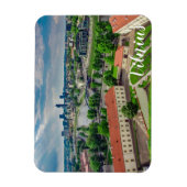 リトアニア，ヴィリニュスの空中表示 マグネット (縦)