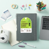 リトアニア ヴィリニュス 航空券 シール (iPadカバー)