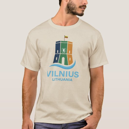 リトアニア ヴィリニュス Tシャツ (正面)