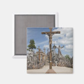 リトアニア，中央リトアニア，サウリアイ，ヒル4 マグネット (正面/裏面)