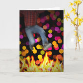 リトア,夏の至銃火ジャンプ カード (黄色い花)