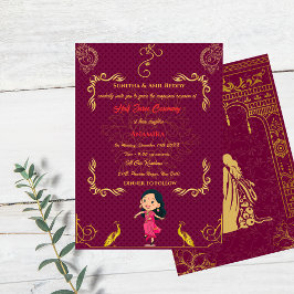 リトゥ・カラ・サンスカーラ ハーフ サレー 招待状