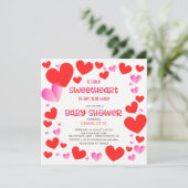 リトカラフルル・スイート・ガールズ・ベビー・シャワー・インヴィ 招待状 (スタンド正面)