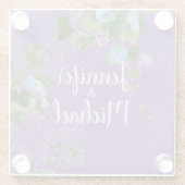 リトグラモダンフ平書名フローラ ガラスコースター (裏面)