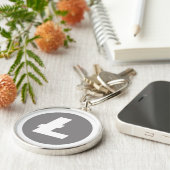 リトコイン暗号スタイル キーホルダー (側面)